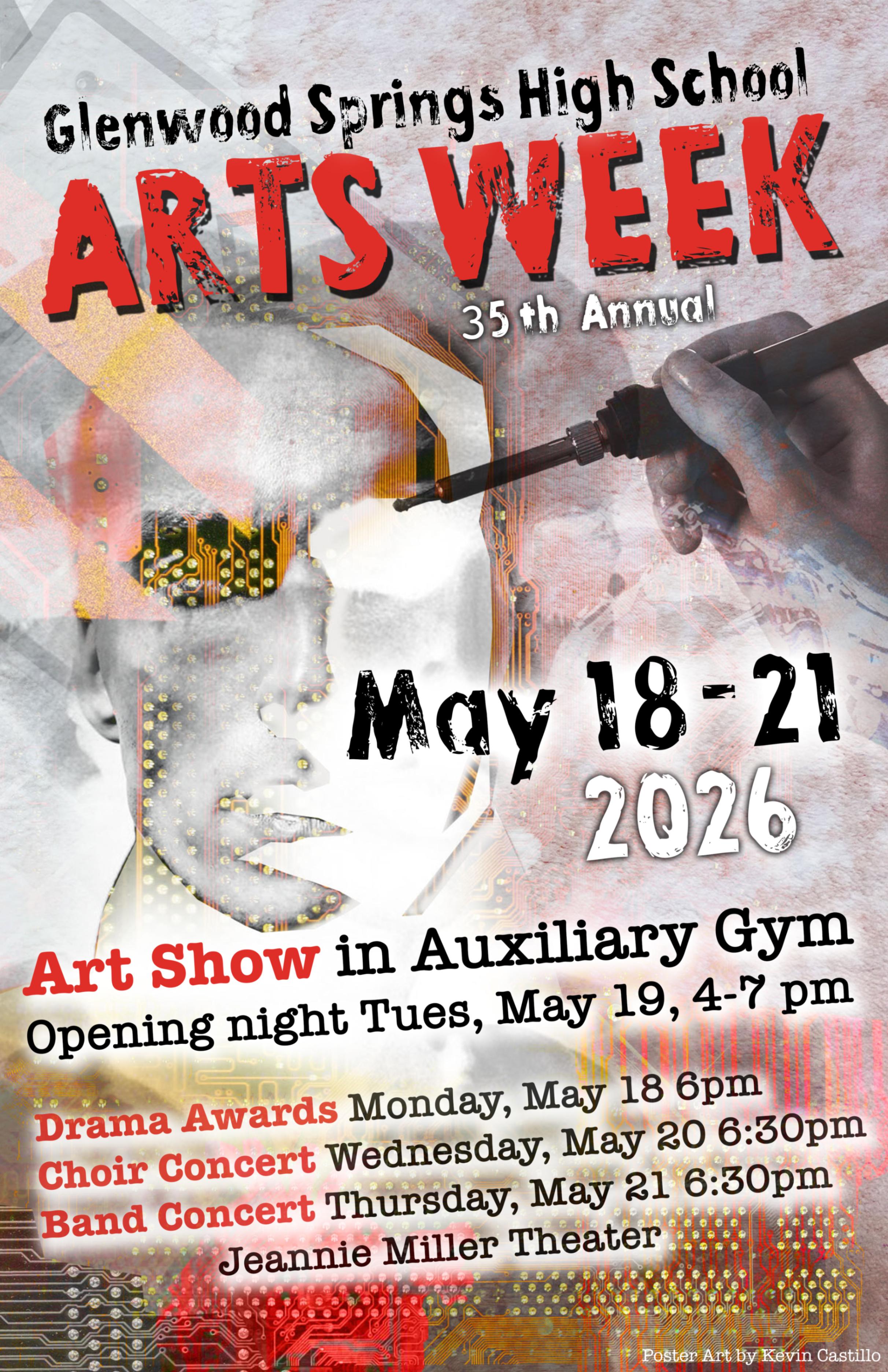 Arts Week at school from May 18 through May 21